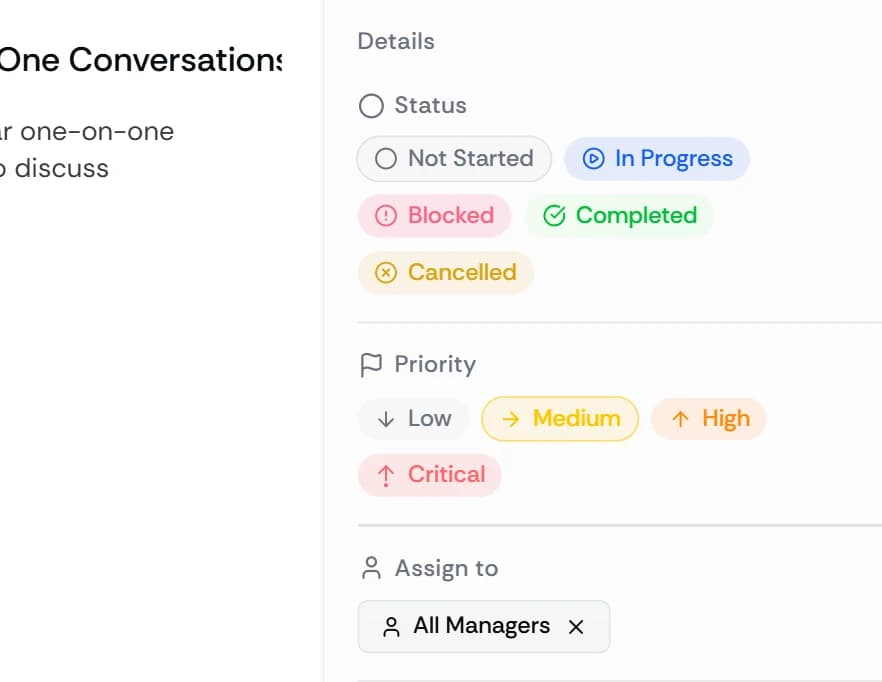 Automatic Action Items