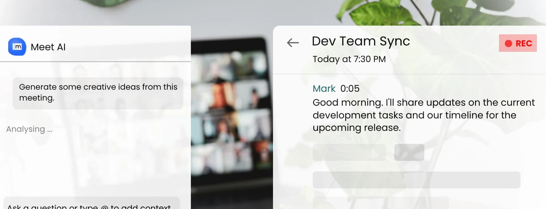 AI Meeting Chat Assistant