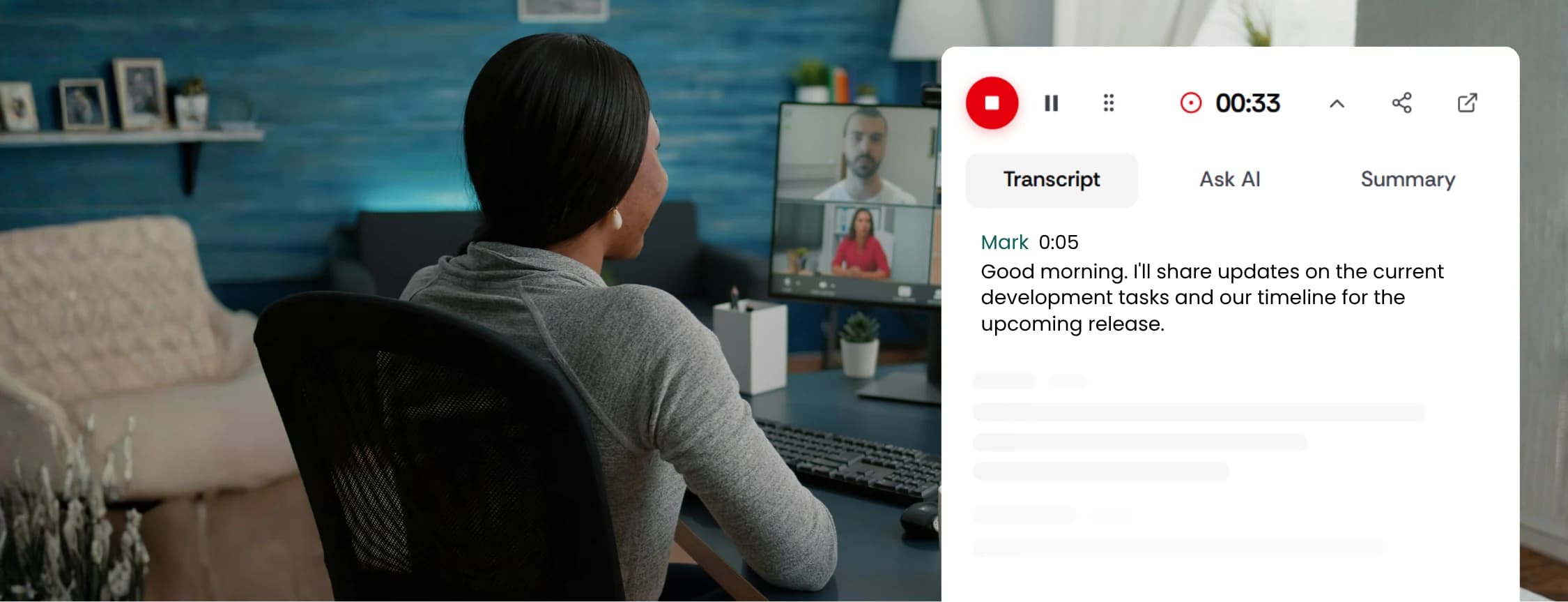 Hero Image - AI Meeting Transcription
