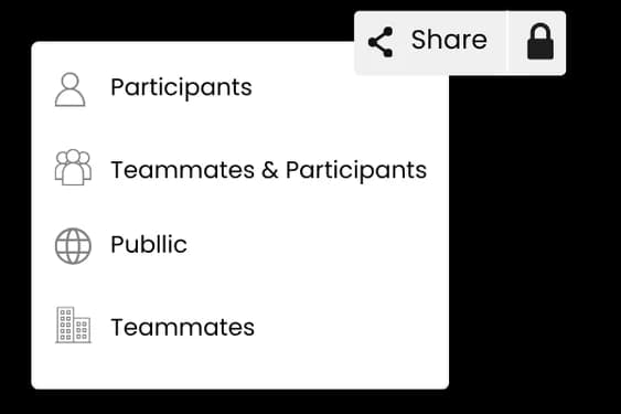 Team collaboration view with shared meeting notes, comments, and real-time alignment indicators.