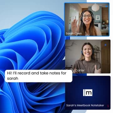 Meetbook AI notetaker dashboard for Google Meet