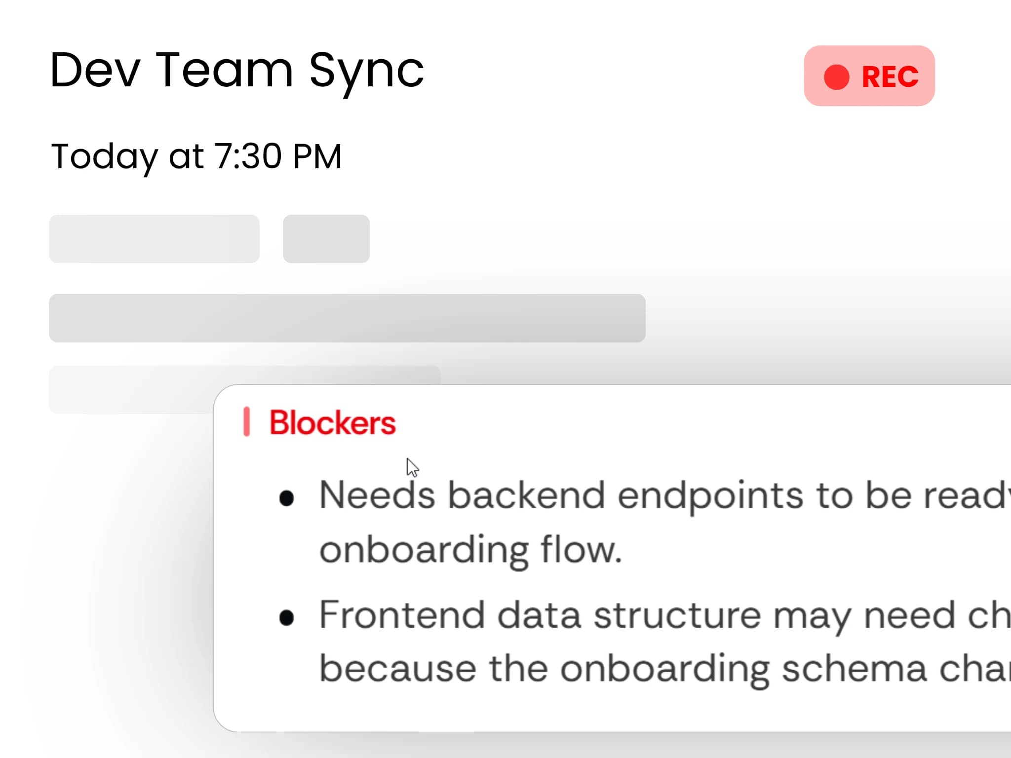 Blockers auto-flagged.