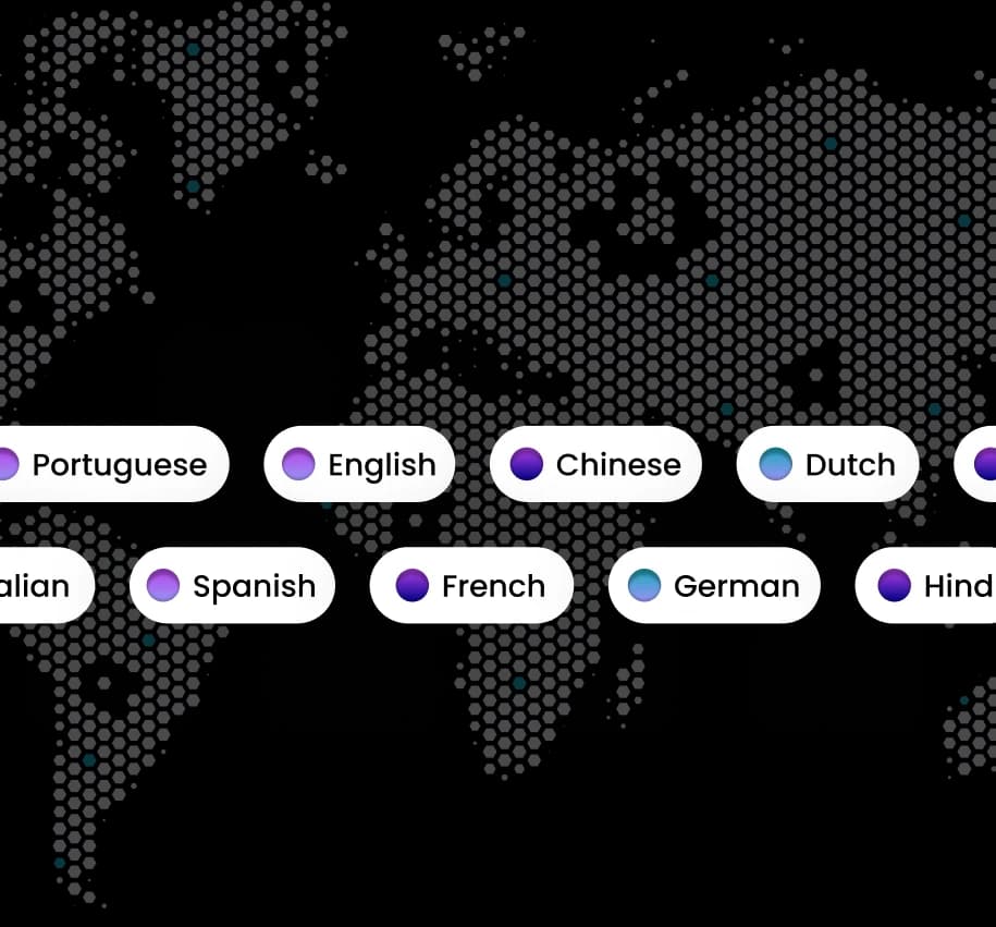 Multilingual transcription across global meetings