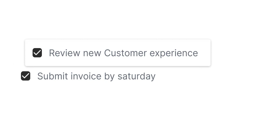 Action items and tasks assigned for each call